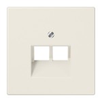 JUNG LS969-2UA Abdeckung für IAE/UAE-Anschlussdosen, 2 x 8-polig, Thermoplast, Serie LS, weiß 