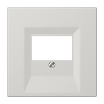 JUNG LS969TLG Abdeckung für TAE-Anschlussdosen, 1fach, Thermoplast, Serie LS, lichtgrau 