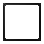 JUNG LS981ZSWM Zwischenrahmen zur Integration von Spezialabdeckungen aus der Serie CD, Thermoplast lackiert, graphitschwarz matt, senkrechte und waagerechte Montage 