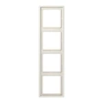 JUNG LS984W Rahmen 4fach, LS 990, IP 44, Duroplast, weiß, senkrechte und waagerechte Montage 