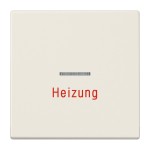 JUNG LS990H Wippe 1fach, Aufschrift Heizung, mit Lichtleiter, Duroplast, Serie LS, weiß 