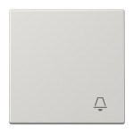 JUNG LS990KLG Wippe 1fach, Symbol Klingel, Duroplast, Serie LS, lichtgrau 