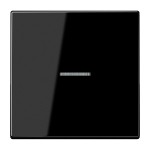 JUNG LS990KO5SW Wippe 1fach, mit Lichtleiter, Duroplast, Serie LS, schwarz 