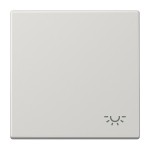 JUNG LS990LLG Wippe 1fach, Symbol Licht, Duroplast, Serie LS, lichtgrau 