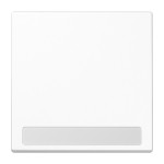 JUNG LS990NAWW Wippe 1fach, mit Schriftfeld, Duroplast, Serie LS, alpinweiß 