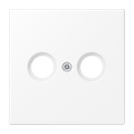 JUNG LS990TVWWM Abdeckung für Antennendosen 1fach, Thermoplast lackiert, Serie LS, schneeweiß matt 