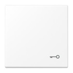 JUNG LS990TWWM Wippe 1fach, Symbol Tür, Duroplast lackiert, Serie LS, schneeweiß matt 