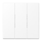 JUNG LS993BFWWM Wippe 3fach, Thermoplast lackiert, Serie LS, schneeweiß matt 