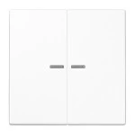 JUNG LS995KO5WW Wippe 2fach, mit Lichtleiter, Duroplast, Serie LS, alpinweiß 