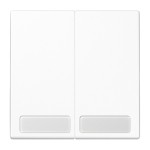 JUNG LS995NAWW Wippe 2fach, mit Schriftfeld, Duroplast, Serie LS, alpinweiß 