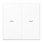 JUNG LS995PWW Wippe 2fach, mit Pfeilsymbolen, Duroplast, Serie LS, alpinweiß 