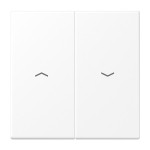 JUNG LS995PWWM Wippe 2fach, mit Pfeilsymbolen, Duroplast lackiert, Serie LS, schneeweiß matt 