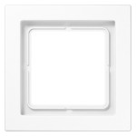 JUNG LSD981WW Rahmen 1fach, LS-DESIGN, Duroplast, alpinweiß, senkrechte und waagerechte Montage 