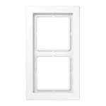 JUNG LSD982WW Rahmen 2fach, LS-DESIGN, Duroplast, alpinweiß, senkrechte und waagerechte Montage 