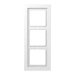 JUNG LSD983WW Rahmen 3fach, LS-DESIGN, Duroplast, alpinweiß, senkrechte und waagerechte Montage 