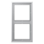JUNG LSZAL982BF Rahmen 2fach, LS ZERO, Thermoplast lackiert, Aluminium, senkrechte und waagerechte Montage 