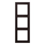 JUNG LSZAL983BFD Rahmen 3fach, LS ZERO, Thermoplast lackiert, dark, senkrechte und waagerechte Montage 