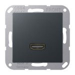 JUNG MAA1112ANM HDMI, Thermoplast lackiert, Serie A, anthrazit matt 