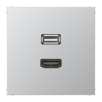 JUNG MAAL1163 HDMI / USB 2.0, Serie LS, Aluminium 