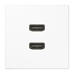 JUNG MALS1133WW 2 x HDMI, Thermoplast, Serie LS, alpinweiß 