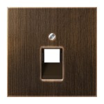 JUNG ME2969-1UAAT Abdeckung für IAE/UAE-Anschlussdosen, 1 x 8-polig, Serie LS, Messing antik 