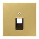 JUNG ME2969-1UAC Abdeckung für IAE/UAE-Anschlussdosen, 1 x 8-polig, Serie LS, Messing classic 