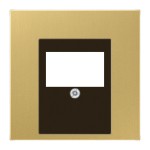 JUNG ME2969TC Abdeckung für TAE-Anschlussdosen, 1fach, Serie LS, Messing classic 