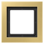 JUNG MED2981C Rahmen 1fach, LS-DESIGN, Messing classic, senkrechte und waagerechte Montage 