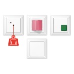 JUNG NRSAS0834WW Notrufset, Duroplast, Serie AS, alpinweiß 