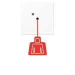 JUNG NRSLS0834ZTWW Zugtaster, Thermoplast, Serie LS, alpinweiß 