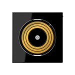 JUNG PLADMSSW Abdeckung für Spannungsversorgung Plug & Light, Thermoplast, Serie A, schwarz 