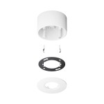 JUNG PMM-AP-SET-WW Aufputz-Set für KNX Präsenzmelder / Automatikschalter, Thermoplast, alpinweiß 