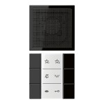 JUNG SIAILS6SW Audio-Innenstation 1fach, Thermoplast, Serie LS, schwarz 