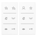 JUNG SIAV6LS Beschriftungsfolie, Serie LS, weiß 