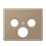 Jung SL561SATGB Abdeckung für Universal-Sat/BK-Dosen Aluminium lackiert Serie SL gold-bronze 