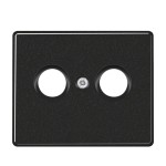 Jung SL561TVSW Abdeckung für Antennendosen Aluminium lackiert Serie SL schwarz 