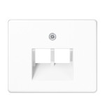 Jung SL569-2UAWW Abdeckung für IAE/UAE-Anschlussdosen 2x8-polig Aluminium lackiert Serie SL alpinweiß 