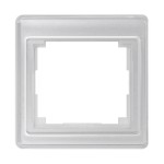 Jung SL581SI Rahmen 1-fach senkrechte Montage Acrylglas SL 500 silber 