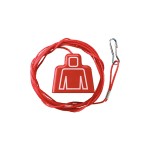 JUNG ZS-34KO5S Zugschnur, mit Symbolen, Thermoplast, rot 