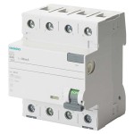 Siemens 5SV3744-6 FI-Schutzschalter Fehlerstromschutzschalter 40A 4-polig 500mA Typ A 