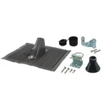 Kathrein 20410021 Mast-Montage-Set für Masten schwarz ZTS48sw 