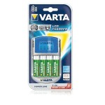 Varta 570704x5716 Ladegerät LCD Charger inkl.4AA+12V+USB 