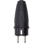 Merten Gummi-SCHUKO-Stecker (DE, FR, BE), schwarz 
