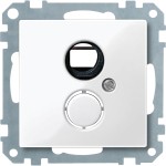 Merten Traggestell mit Zentralplatte für Einsätze nach DIN 41524, polarweiß glänzend, System M 