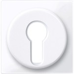 Merten Zentralplatte für Wechsel-Rastschalter-Einsatz, aktivweiß glänzend, System M 