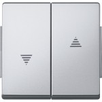 Merten Wippe für Rollladenschalter und -taster, aluminium, AQUADESIGN 