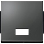 Merten Wippe mit rechteckigem Symbolfenster, anthrazit, AQUADESIGN 