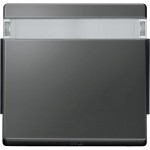 Merten Wippe mit Schriftfeld, anthrazit, AQUADESIGN 