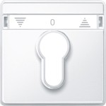 Merten Zentralplatte für Rollladen-Tast-Rastschalter-Einsätze, polarweiß, AQUADESIGN 