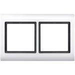 Merten AQUADESIGN-Rahmen, 2fach, polarweiß 